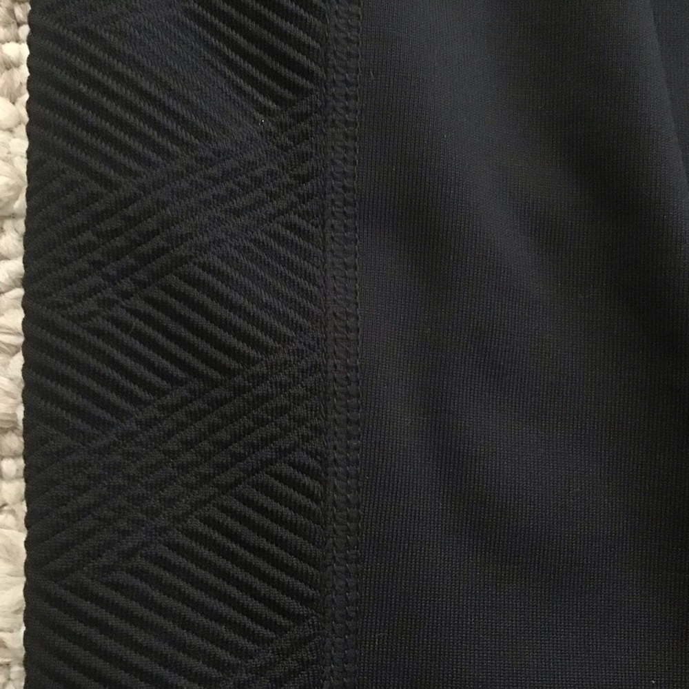 Mondetta Black Performance High-Rise Jacquard Panel Leggings - Picture 3 of 5